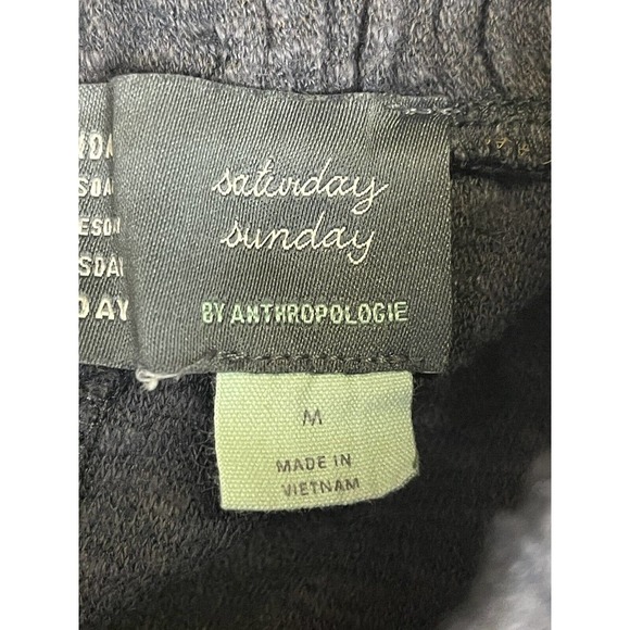 Antropology‎ Saturday Sunday Womens M Sweatpants Gray Pockets Elastic Waist - Picture 6 of 11